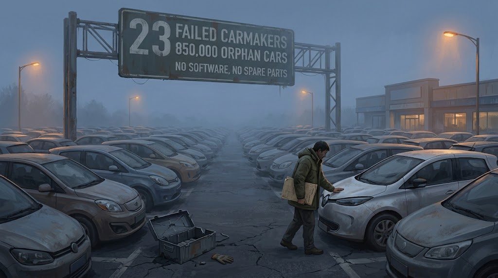 Oficinas chinesas ficam sem diagnóstico em carros de marcas falidas, com baterias travadas