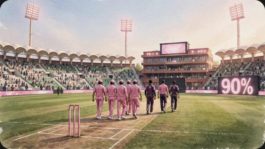 Pakistan's cricket team turns pink today to push early breast cancer checks
